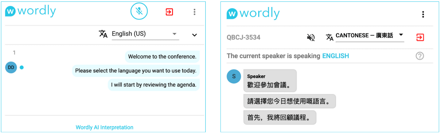 Cantonese Translations