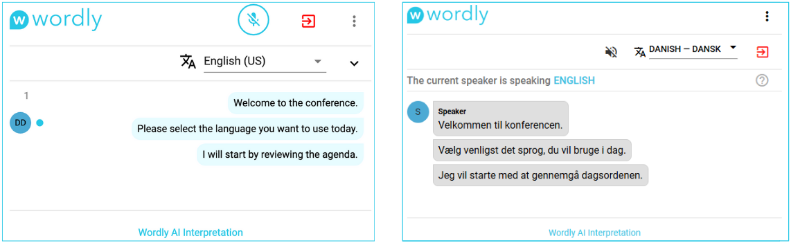 English to Danish Interpretation