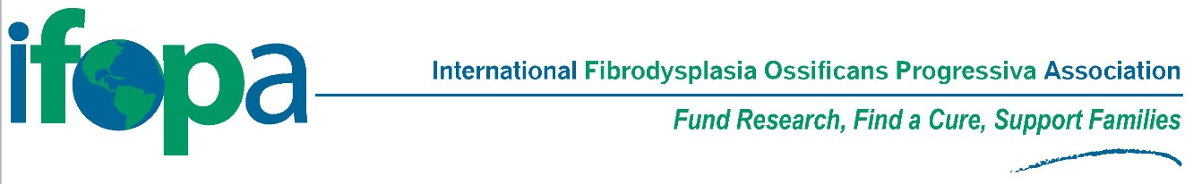 The International Fibrodysplasia Ossificans Progressiva Association (IFOPA) logo